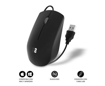 RATON OPTICO BUSINESS SILENCIOSO WIRED NEGRO SUBBLIM