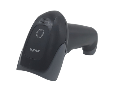 LECTOR CODIGO BARRAS LASER INALAMBRICO 2D APPLS22WS NEGRO APPROX