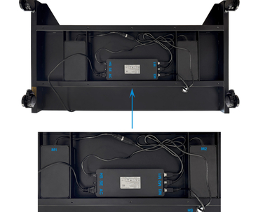 SOPORTE SUELO RUEDAS ELECTRICO UROS 52"-84'' NEGRO TOOQ