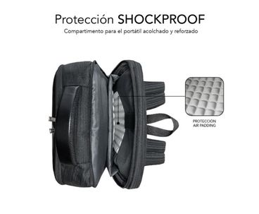 MOCHILA BUSINESS V2 AP 16" NEGRO SUBBLIM